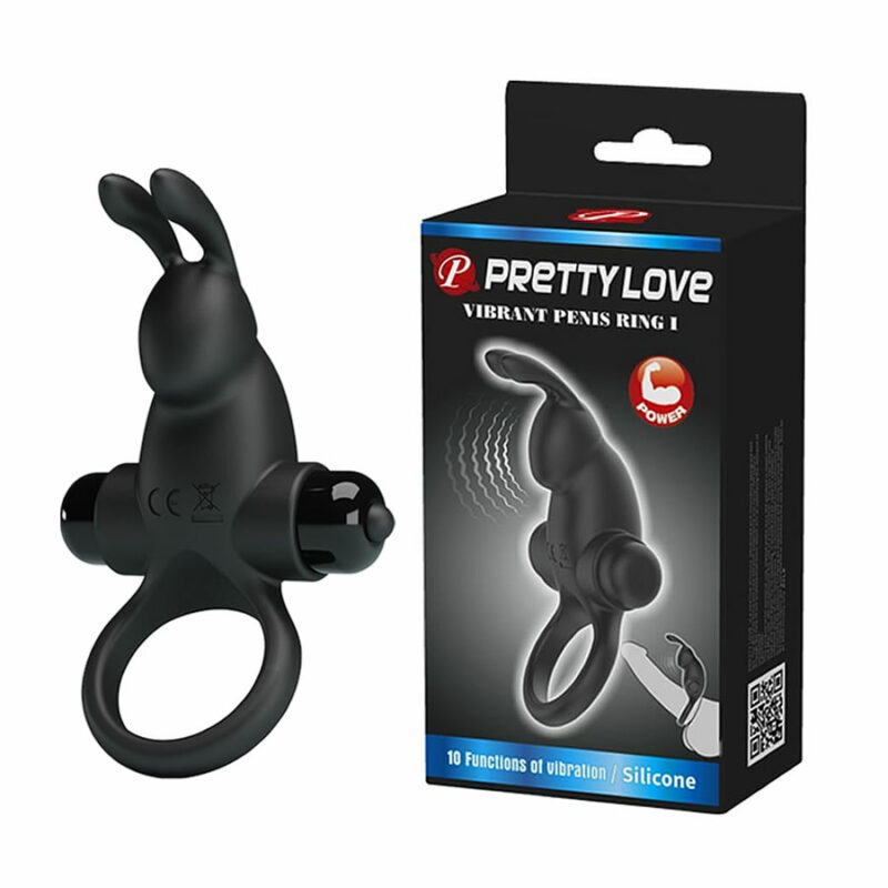 Pretty Love Vibrant Penis Ring I fekete nyuszi